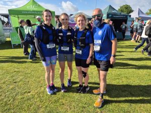Four SNUG runners ready to run the GWR for SNUG
